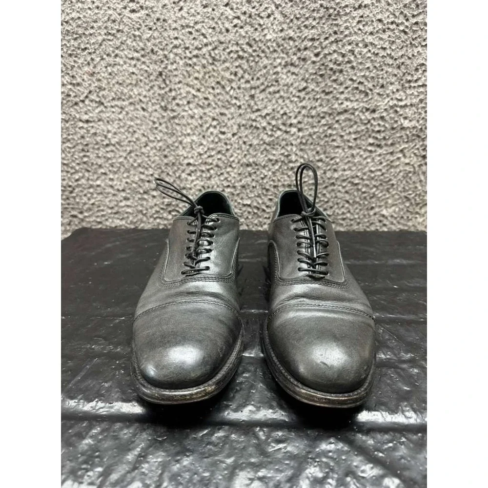 John Varvatos Freeman Raw Handmade Leather Oxford‎ Shoes Black Mens Size 9